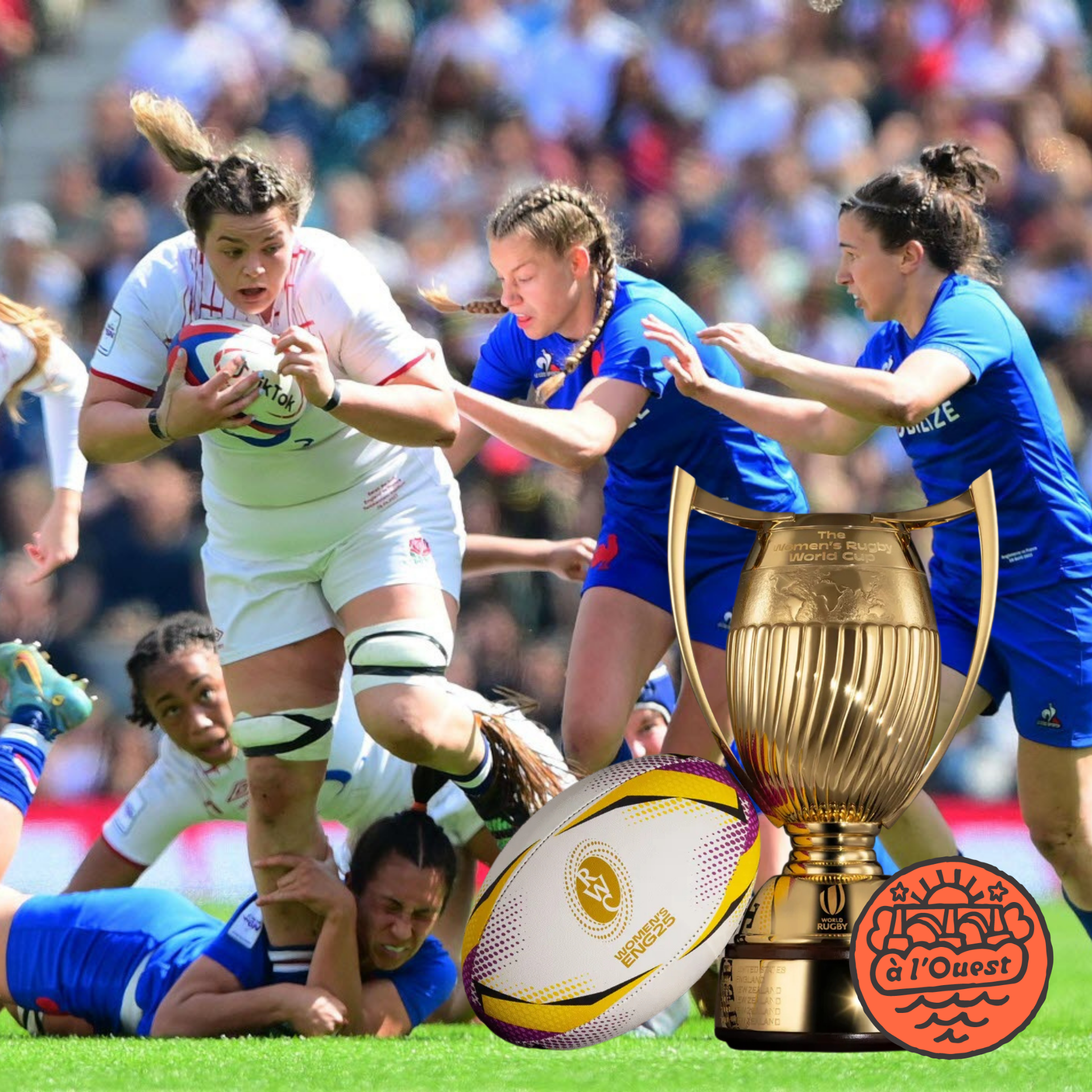 diffusion des matchs d'août de la coupe du monde de rugby 2025 féminine